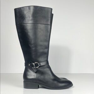 Ralph Lauren Makaila Black Leather Riding Boots / SZ‎ 9.5B